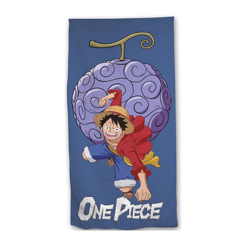 AYMAX ONE PIECE LUFFY DEVIL FRUIT BEACH BATH TOWEL 140X70CM AYMAX ONE PIECE LUFFY DEVIL FRUIT BEACH BATH TOWEL 140X70CM