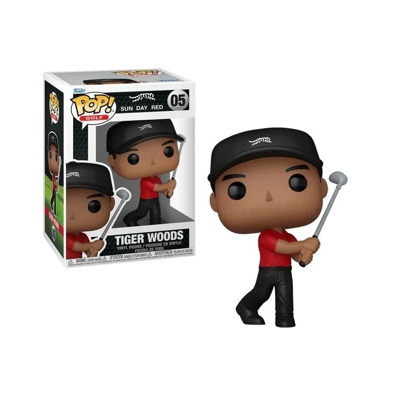 FUNKO FUNKO POP! TIGER WOODS SUN DAY RED BOBBLE HEAD KNOCKER FIGURE