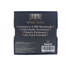 FANATTIK DOOM THE DARK AGES DOOM SLAYER SHIELD MEDALLION LIMITED REPLICA