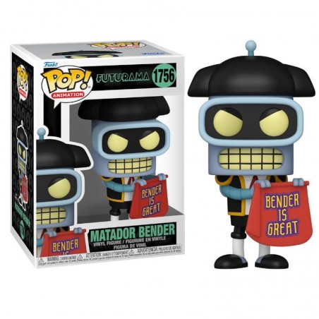FUNKO POP! FUTURAMA MATADOR BENDER BOBBLE HEAD FIGURE