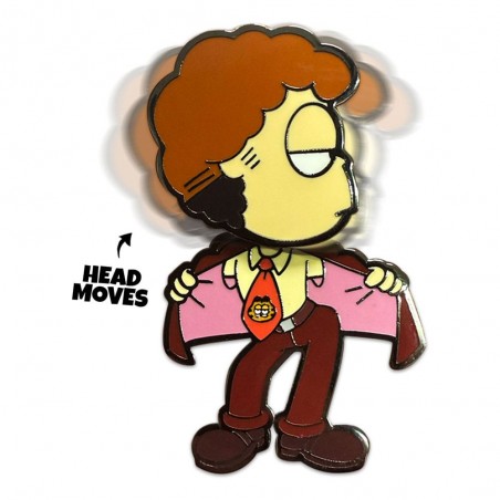 GARFIELD JON DISCO FEVER MOVING PIN BADGE