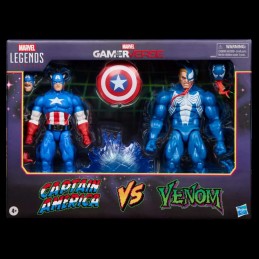 MARVEL LEGENDS GAMERVERSE CAPTAIN AMERICA VS VENOM 2-PACK ACTION FIGURES HASBRO