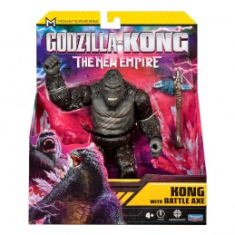 GODZILLA X KONG THE NEW EMPIRE KONG WITH BATTLE AXE ACTION FIGURE PLAYMATES TOYS