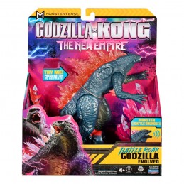 PLAYMATES TOYS GODZILLA X KONG THE NEW EMPIRE BATTLE ROAR GODZILLA EVOLVED ACTION FIGURE