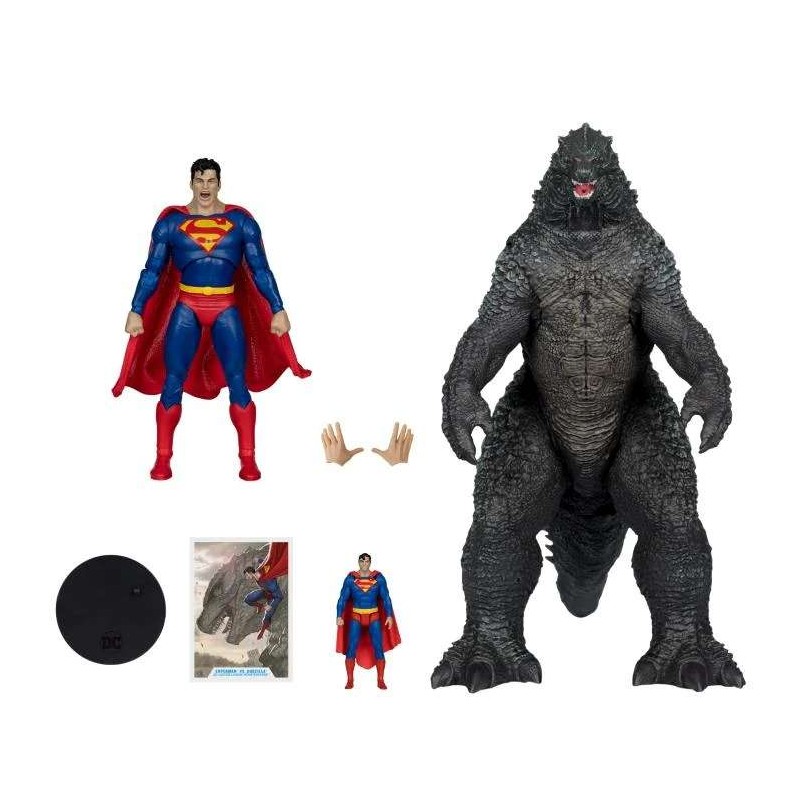 DC JUSTICE LEAGUE MONSTERVERSE SUPERMAN VS GODZILLA ACTION FIGURE MC FARLANE DC JUSTICE LEAGUE MONSTERVERSE SUPERMAN VS GODZILLA ACTION FIGURE MC FARLANE