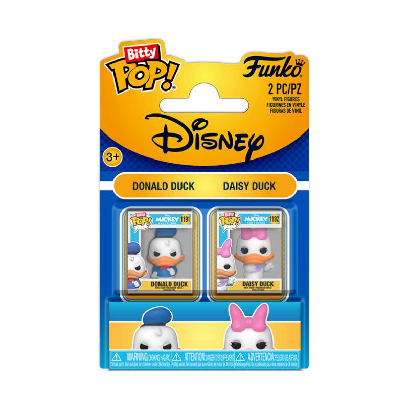 FUNKO BITTY POP! DISNEY DONALD DUCK e DAISY DUCK VINYL MINI FIGURE FUNKO FUNKO BITTY POP! DISNEY DONALD DUCK e DAISY DUCK VINYL MINI FIGURE FUNKO