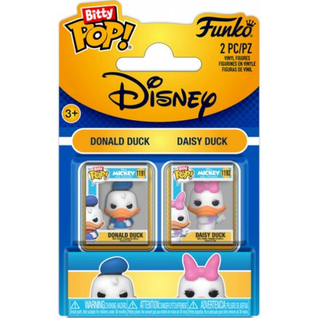 FUNKO BITTY POP! DISNEY DONALD DUCK e DAISY DUCK VINYL MINI FIGURE