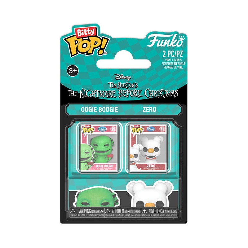 FUNKO BITTY POP! THE NIGHTMARE BEFORE CHRISTMAS 4 PACK OOGIE BOOGIE E ZERO VINYL MINI FIGURE FUNKO FUNKO BITTY POP! THE NIGHTMARE BEFORE CHRISTMAS 4 PACK OOGIE BOOGIE E ZERO VINYL MINI FIGURE FUNKO