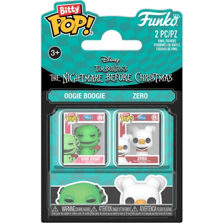 FUNKO BITTY POP! THE NIGHTMARE BEFORE CHRISTMAS 4 PACK OOGIE BOOGIE E ZERO VINYL MINI FIGURE