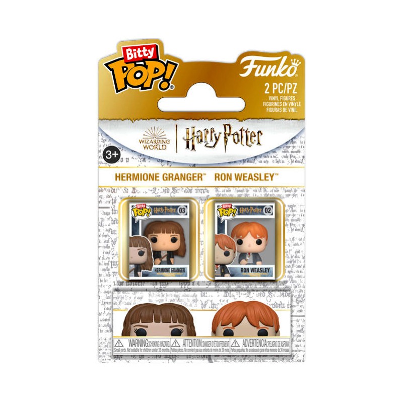 FUNKO FUNKO BITTY POP! HARRY POTTER HERMIONE AND RON VINYL MINI FIGURES FUNKO FUNKO BITTY POP! HARRY POTTER HERMIONE AND RON VINYL MINI FIGURES