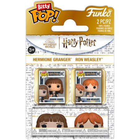 FUNKO BITTY POP! HARRY POTTER HERMIONE E RON VINYL MINI FIGURE