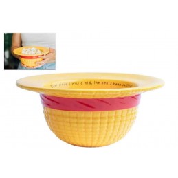 GRUPO ERIK ONE PIECE STRAW HAT CERAMIC BOWL
