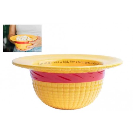 ONE PIECE STRAW HAT CERAMIC BOWL