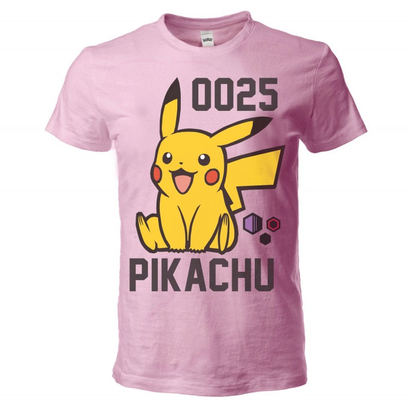 MAGLIA T SHIRT BIMBO POKEMON PIKACHU 025 ROSA MAGLIA T SHIRT BIMBO POKEMON PIKACHU 025 ROSA