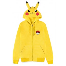 FELPA ZIP POKEMON PIKACHU TAGLIA L DIFUZED