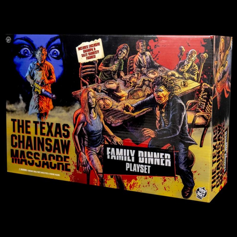 THE TEXAS CHAINSAW MASSACRE FAMILY DINNER PLAYSET ACTION FIGURE TRICK OR TREAT STUDIOS THE TEXAS CHAINSAW MASSACRE FAMILY DINNER PLAYSET ACTION FIGURE TRICK OR TREAT STUDIOS