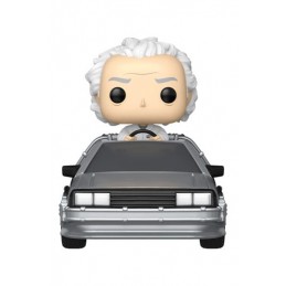 FUNKO FUNKO POP! RIDES BACK TO THE FUTURE DOC WITH TIME MACHINE PVC BOBBLE HEAD FIGURE