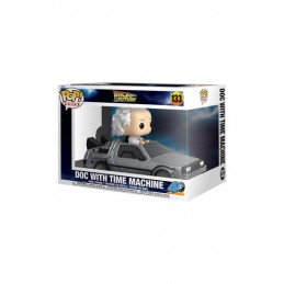 FUNKO POP! BACK TO THE FUTURE DOC WITH TIME MACHINE BOBBLE HEAD FIGURE FUNKO
