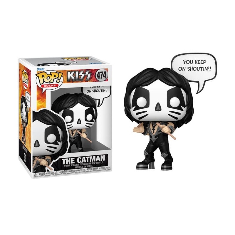 FUNKO FUNKO POP! ROCKS KISS THE CATMAN PVC BOBBLE HEAD FIGURE FUNKO FUNKO POP! ROCKS KISS THE CATMAN PVC BOBBLE HEAD FIGURE