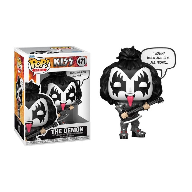 FUNKO FUNKO POP! ROCKS KISS THE DEMON PVC BOBBLE HEAD FIGURE FUNKO FUNKO POP! ROCKS KISS THE DEMON PVC BOBBLE HEAD FIGURE