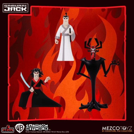 SAMURAI JACK 5 POINTS DELUXE SET 3X ACTION FIGURES