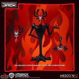 MEZCO TOYS SAMURAI JACK 5 POINTS DELUXE SET 3X ACTION FIGURES
