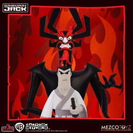 MEZCO TOYS SAMURAI JACK 5 POINTS DELUXE SET 3X ACTION FIGURES