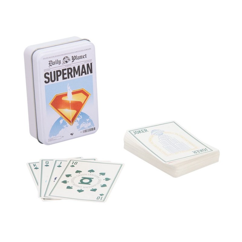 DC SUPERMAN POKER PLAYING CARDS TIN SET MAZZO CARTE DA GIOCO PALADONE PRODUCTS DC SUPERMAN POKER PLAYING CARDS TIN SET MAZZO CARTE DA GIOCO PALADONE PRODUCTS