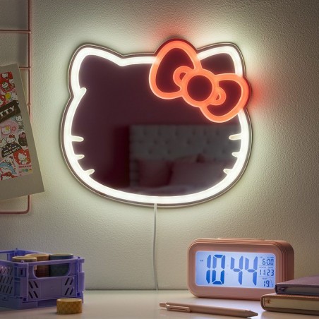 HELLO KITTY LED NEON DECORATIVE MIRROR LIGHT SPECCHIO LAMPADA