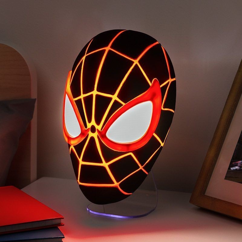 SPIDER-MAN MILES MORALES MASK LIGHT LAMPADA PALADONE PRODUCTS SPIDER-MAN MILES MORALES MASK LIGHT LAMPADA PALADONE PRODUCTS