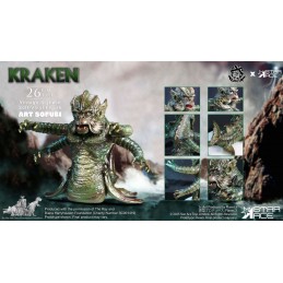 STAR ACE RAY HARRYHAUSEN KRAKEN ART SOFUBI VINTAGE STYLE SOFT VINYL STATUE 26CM FIGURE