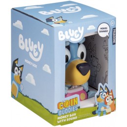 PALADONE PRODUCTS BLUEY BANDIT HEELER COINBUDDIES MONEY BOX WITH SOUND FIGURE