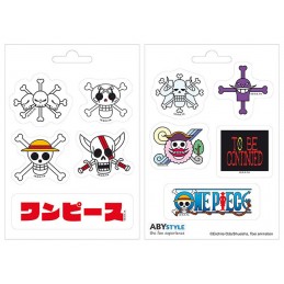 ABYSTYLE ONE PIECE EMPERORS SKULLS STICKERS SET