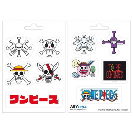 ONE PIECE EMPERORS SKULLS STICKERS SET