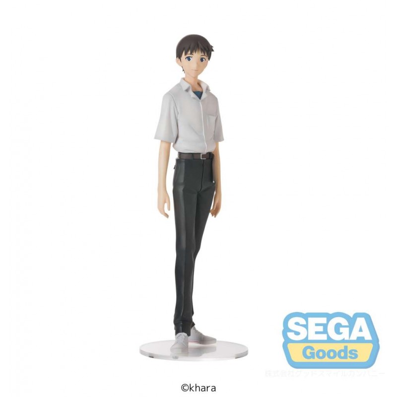 SEGA GOODS REBUILD OF EVANGELION SHINJI IKARI UNIFORM HIGH PREMIUM STATUE PVC FIGURE SEGA GOODS REBUILD OF EVANGELION SHINJI IKARI UNIFORM HIGH PREMIUM STATUE PVC FIGURE