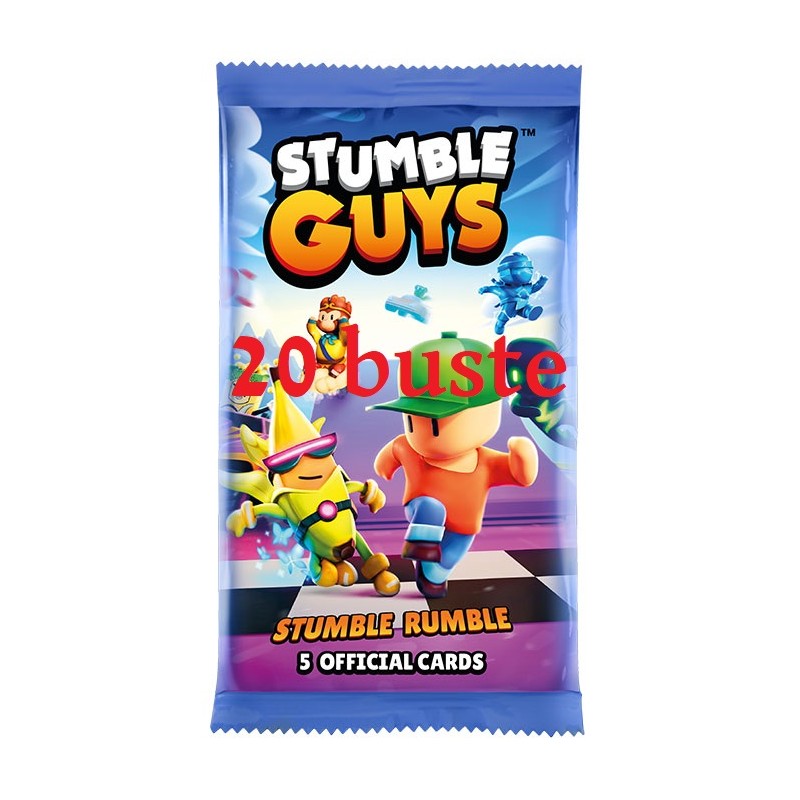 STUMBLE GUYS STUMBLE RUMBLE OFFICIAL CARDS 20 BUSTE STUMBLE GUYS STUMBLE RUMBLE OFFICIAL CARDS 20 BUSTE