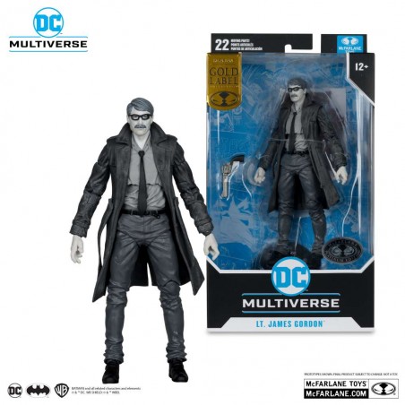 DC MULTIVERSE BATMAN YEAR COMMISSIONER GORDON ONE GOLD LABEL ACTION FIGURE