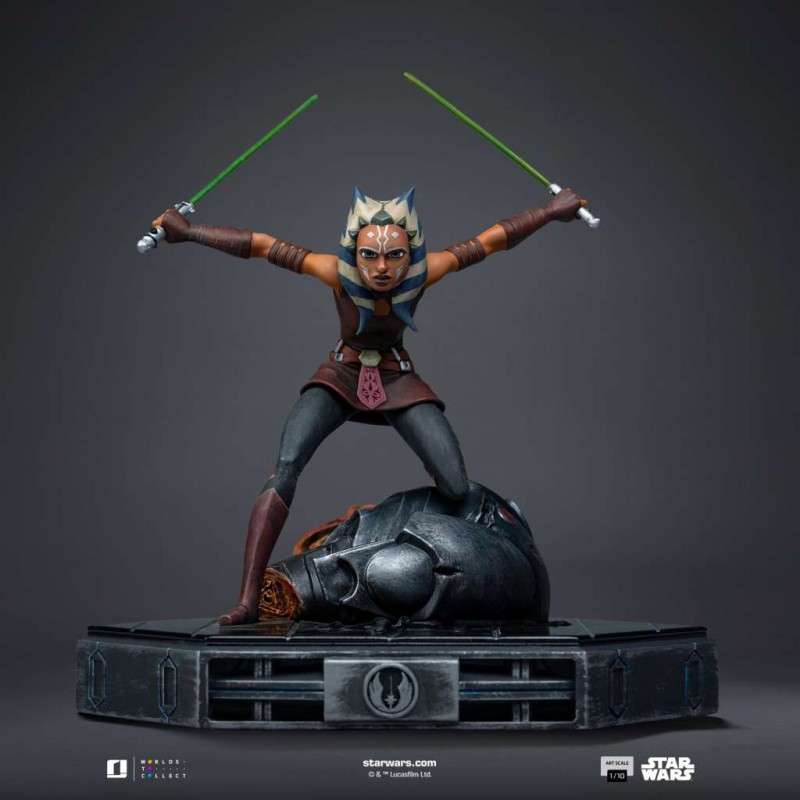 IRON STUDIOS STAR WARS THE CLONE WARS AHSOKA TANO ART SCALE 1/10 STATUE RESIN FIGURE IRON STUDIOS STAR WARS THE CLONE WARS AHSOKA TANO ART SCALE 1/10 STATUE RESIN FIGURE
