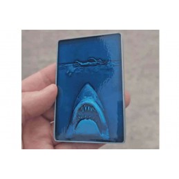 FANATTIK JAWS LO SQUALO 50TH ANNIVERSARY MOVIE POSTER METAL INGOT