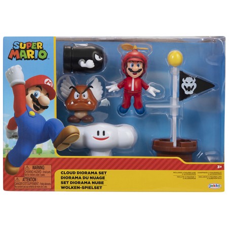 WORLD OF NINTENDO SUPER MARIO CLOUD DIORAMA SET ACTION FIGURES