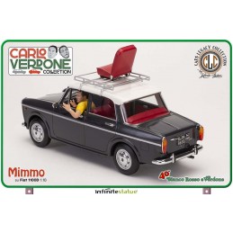 INFINITE STATUE BIANCO ROSSO E VERDONE MIMMO SU FIAT 1100 1/18 SCALE FIGURE REPLICA