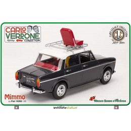INFINITE STATUE BIANCO ROSSO E VERDONE MIMMO SU FIAT 1100 1/18 SCALE FIGURE REPLICA