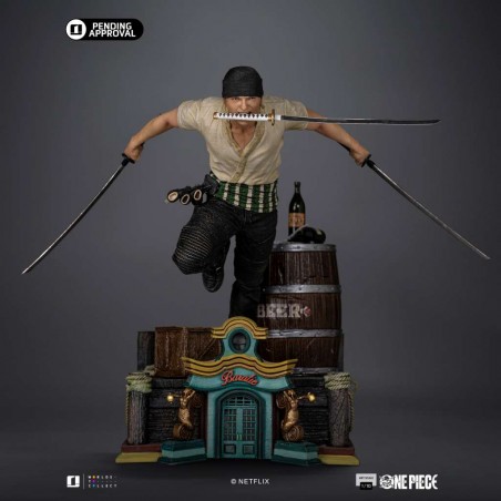 ONE PIECE NETFLIX RORONOA ZORO ART SCALE 1/10 STATUA FIGURE