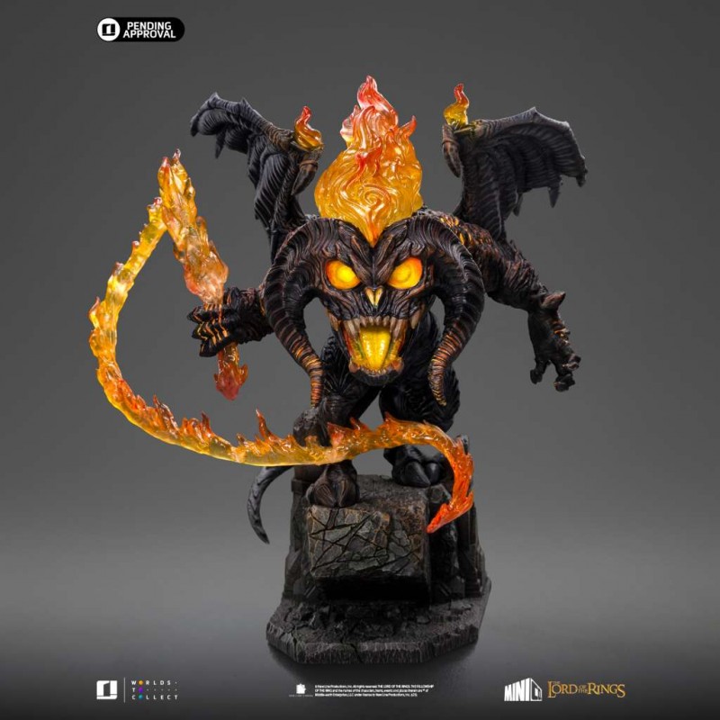 IRON STUDIOS THE LORD OF THE RINGS BALROG MINICO FIGURE STATUE IRON STUDIOS THE LORD OF THE RINGS BALROG MINICO FIGURE STATUE