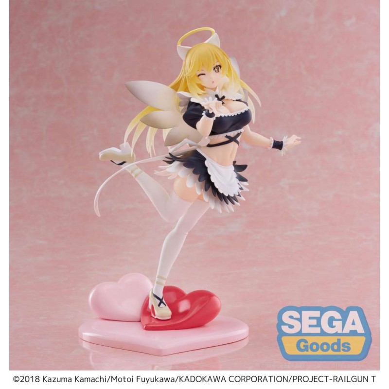 SEGA GOODS A CERTAIN SCIENTIFIC RAILGUN T MISAKI FALLEN ANGEL MAID LUMINASTA STATUE PVC FIGURE SEGA GOODS A CERTAIN SCIENTIFIC RAILGUN T MISAKI FALLEN ANGEL MAID LUMINASTA STATUE PVC FIGURE