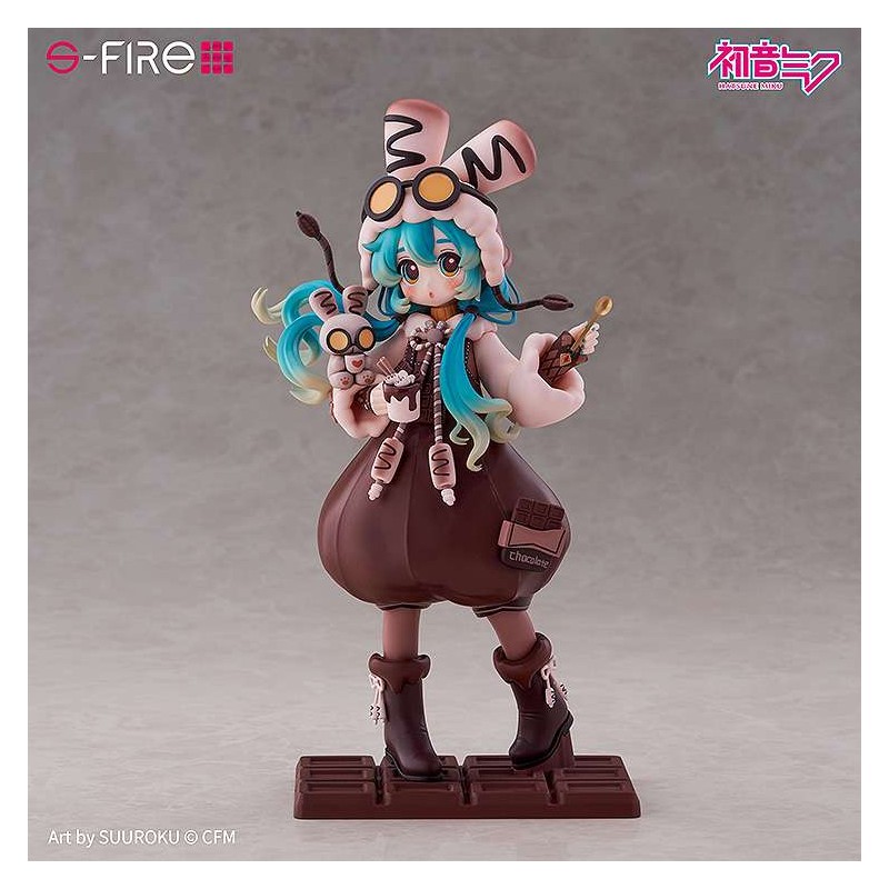SEGA GOODS HATSUNE MIKU MARSHMALLOW HOT COCOA S-FIRE SERIES PVC FIGURE STATUE