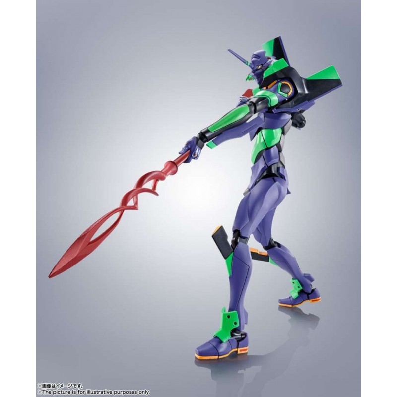 THE ROBOT SPIRITS EVANGELION EVA 01 SPEAR OF CASSIUS ACTION FIGURE BANDAI THE ROBOT SPIRITS EVANGELION EVA 01 SPEAR OF CASSIUS ACTION FIGURE BANDAI