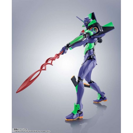 THE ROBOT SPIRITS EVANGELION EVA 01 SPEAR OF CASSIUS NEW COLOR ACTION FIGURE