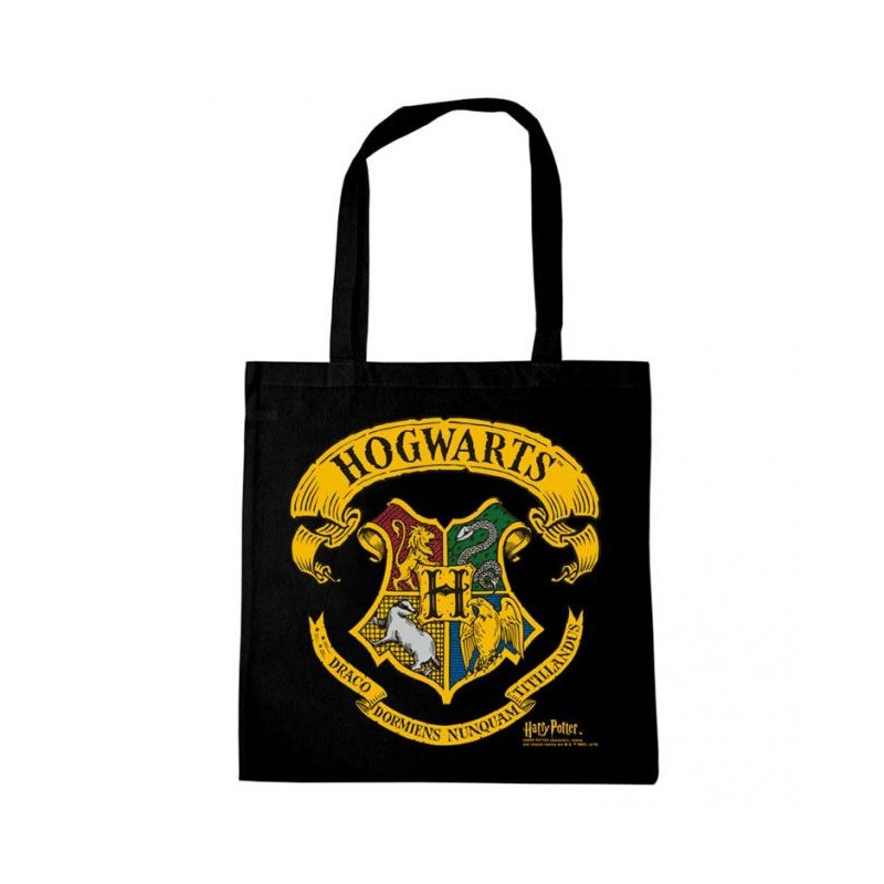 HARRY POTTER HOGWARTS TOTE BAG BORSA LOGOSHIRT
