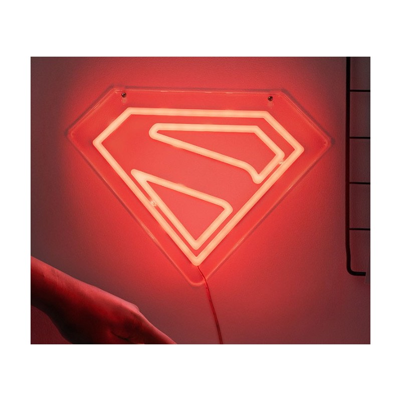 SUPERMAN LOGO LED NEON LIGHT LAMPADA DA MURO PALADONE PRODUCTS